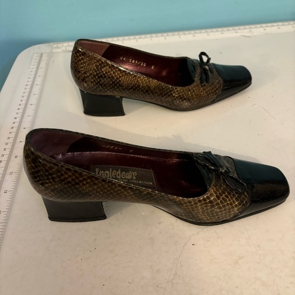 Vintage Ingledews Grenada Spanish Collection patent leather block heels  size 5 - Picture 7 of 12